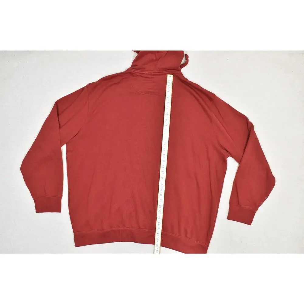 U.S. Polo Assn. Men's Red Full Zip Hoodie Regular Size 3XL jacket Pockets